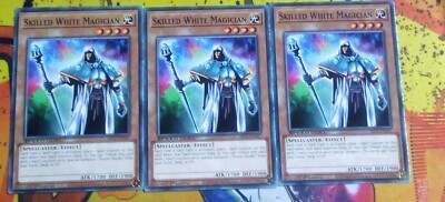 Yu-gi-oh! TCG 3x Skilled White Magician SBC1-ENA07 x3 COMMON YUGIOH! NM-image