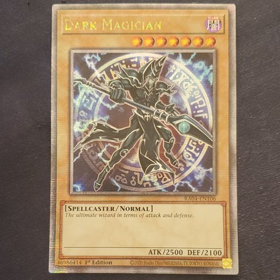 Dark Magician 25th Quarter Century Secret Rare 1st Edition RA04-EN106 8th Art NM-image
