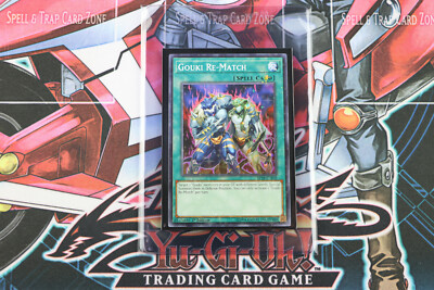 YuGiOh Spell Card Gouki Re-Match SP18-EN039 1st Edition Starfoil Rare-image