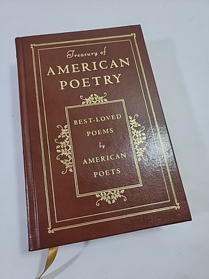 Treasury Of American Poetry Barnes & Nobles Hardcover Faux Leather Gilt Edges-image
