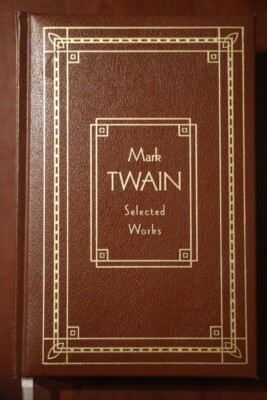 MARK TWAIN Selected Works 1990 Gramercy Books Leather-Bound Collectible Book-image