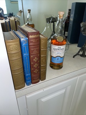 Franklin Library Lot  of 4 Society Leather Bound Decor Leather Books Gold Guild-image