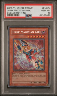 YUGIOH PSA 10 2005 Dark Magician Girl CT2-EN004 Secret Rare Promo GEM MINT-image