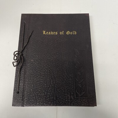 Leaves of Gold Book Anthology Prayers Memorable Phrases Verse Prose 1948 Vintage-image