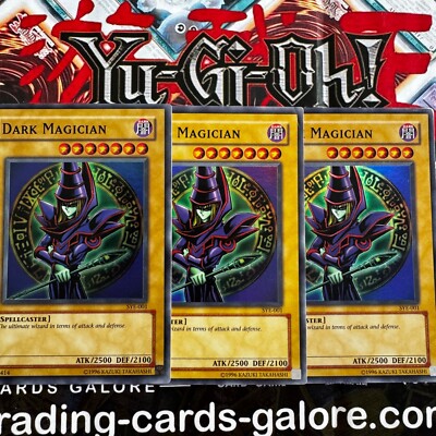 3 X Yu-Gi-Oh! TCG Dark Magician Yugi Evolution SYE-001 Unlimited Super Rare  LW-image