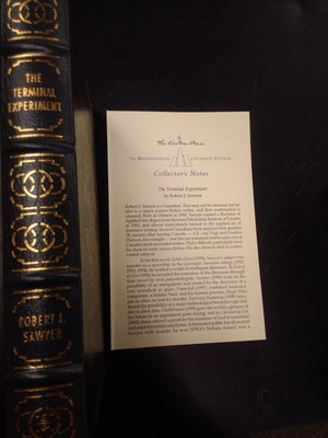 The Terminal Experiment - Robert J Sawyer - Easton Press - Highly Collectible-image