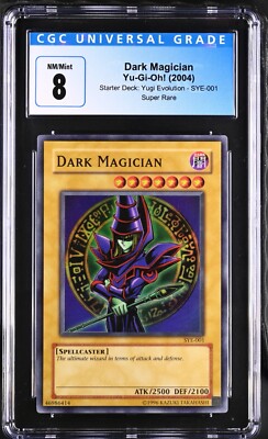 CGC Graded 8 Dark Magician SYE-001 Yugi Evolution Super Rare Yu-Gi-Oh! Card-image