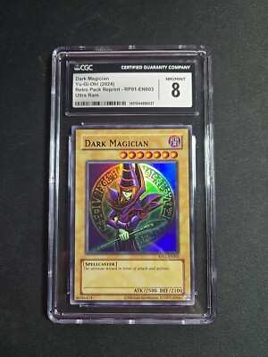 2024 YU-GI-OH! RP01-RETRO PACK #EN003 DARK MAGICIAN CGC 8-image