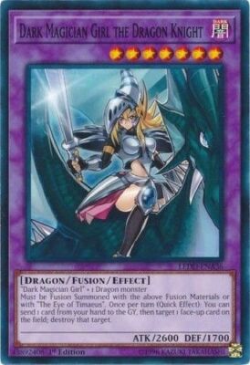 *** DARK MAGICIAN GIRL THE DRAGON KNIGHT *** 1ST EDITION MINT LEDD-ENA36 YUGIOH!-image