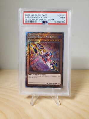 Yugioh TCG: Dark Magician Girl RA03-EN123 (1st Edition) *PSA 9*-image
