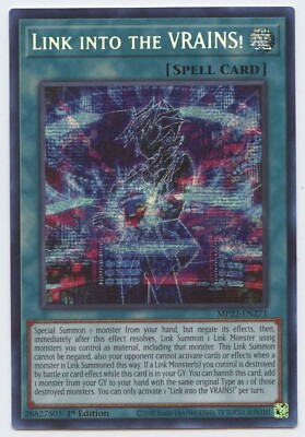 Yugioh 1x Link into The VRAINS! MP22-EN271 Prismatic Secret Rare NM-image