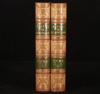 1843 2v FABLES de la FONTAINE Grandville Illustrations-image