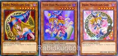 Yugioh Dark Magician Girl (2 Versions) + Toon Dark Magician Girl -- Set-image