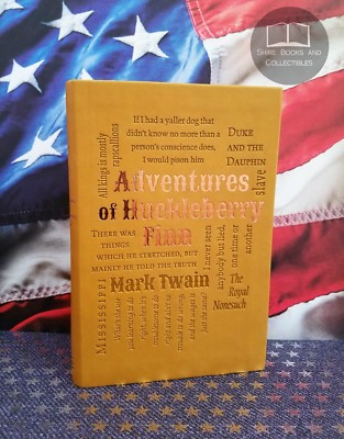 NEW Adventures of Huckleberry Finn by Mark Twain Bonded Leather Softcover Ed-image