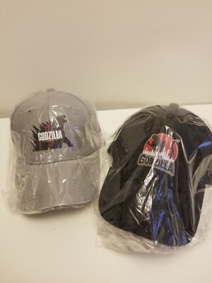 2 Godzilla baseball style HATS a Black and a TAN Kahiki tan color  FREE SHIPPING-image
