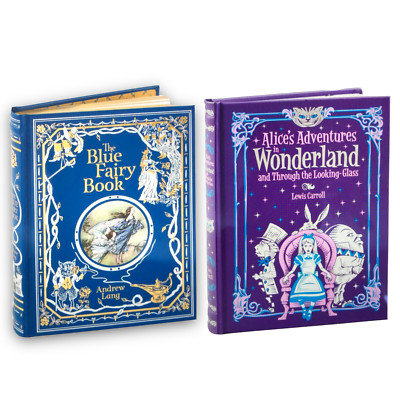 SET of 2 - ALICE'S ADVENTURES in WONDERLAND and THE BLUE FAIRY Leather Bound NEW-image