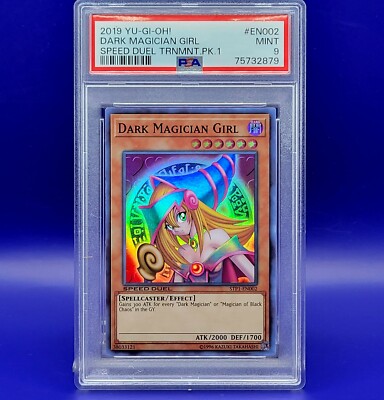 YuGiOh - PSA 9 - Dark Magician Girl 2019 Speed Duel Tournament Pack 1 STP1-EN002-image