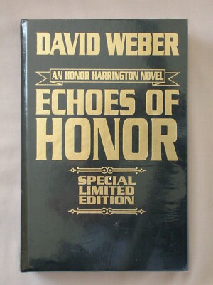 Signed Limited ECHOES OF HONOR David Weber LEATHERBOUND HRDCVR HONOR HARRINGTON-image