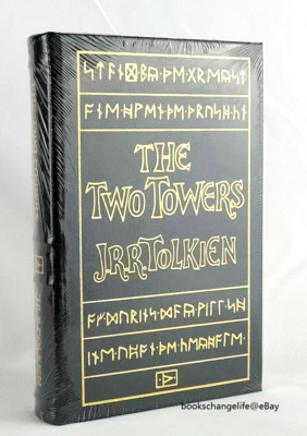 THE TWO TOWERS TOLKIEN Lord of the Rings Easton Press Deluxe Leather Bound NEW-image