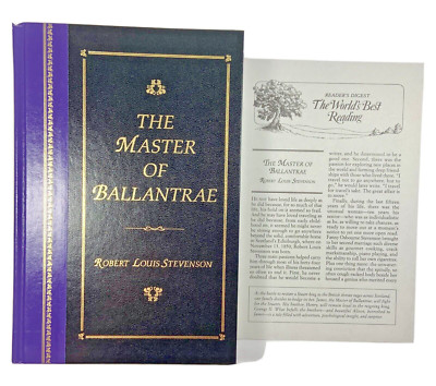 THE MASTER OF BALLANTRAE Robert Louis Stevenson Reader's Digest Collectible H/C-image