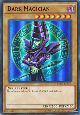 Yugioh! LP Dark Magician - YGLD-ENC09 - Ultra Rare - Unlimited Edition Lightly P-image