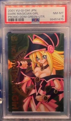 PSA8 Yu-Gi-Oh! Dungeon Dice Monsters Black Dark Magician Girl Ultimate Rare r#-image