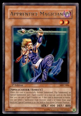 Yu-Gi-Oh! Apprentice Magician #MFC-066 1st Edition Light Play-image