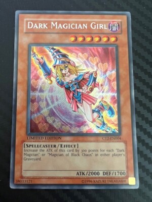 Yugioh Dark Magician Girl CT2-EN004 Secret Rare Limited Edition LP/MP-image