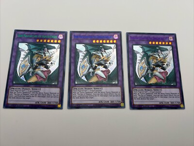 Yugioh! DARK MAGICIAN GIRL THE DRAGON KNIGHT x3 DLCS-EN006 Playset Alternate Art-image