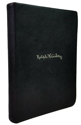 Rare 1898 private printing Collected Writings of Ralph Phillip Weinberg, leather-image