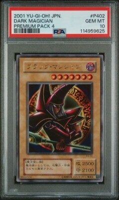 2001 Yu-Gi-Oh! Dark Magician P4-02 Ultra Rare Japanese PSA 10 GEM MINT Arcana-image