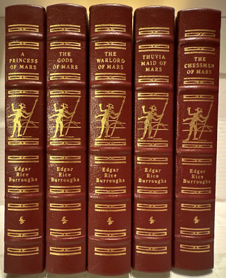 JOHN CARTER OF MARS 5 Book Set Edgar Rice Burroughs Easton Press-image