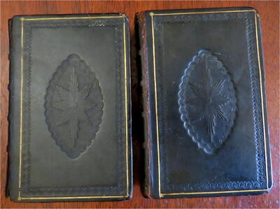 La Fontaine Collected Works French Literature 1824 leather 2 vol. set-image