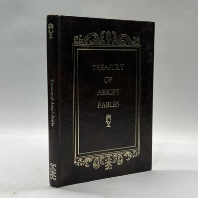 Treasury of Aesops Fables 1973 NY: Avenel Books Hardcover Leather Special Ed.-image