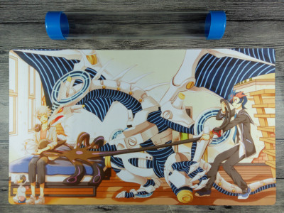 Ygomat VRAINS Firewall Dragon Custom TCG Duel Playmat Card Mat Free Best Tube-image