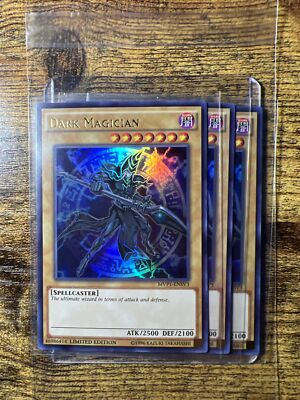DARK MAGICIAN, X3 - MINT 1ST EDITION HOLOGRAPHIC (ALT ART) MVP1-EN054 YUGIOH!-image