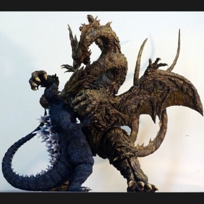 Resin Cast Kit Toy Figure Toho Co. Ltd. T's Facto Godzilla vs. Kaizer Ghidorah-image