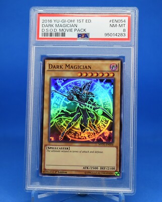 2016 Yu-Gi-Oh! Dark Magician [MVP1-EN054] Ultra Rare 1st Ed PSA 8-image