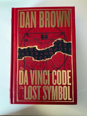 THE DA VINCI CODE / THE LOST SYMBOL by Dan Brown LEATHER BOUND-image