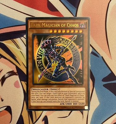 Yugioh Dark Magician of Chaos YGLD-ENC02 ULTRA RARE NM FAST SHIPPING-image