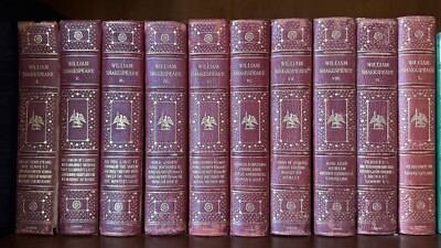William Shakespeare Ten Volume Vintage Book Set, Alexander Dyce-image