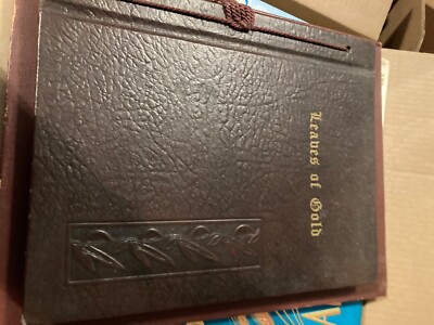 Vintage Leaves of Gold an Anthology 1948 by Clyde Francis Lytle Leather Book  Bx-image