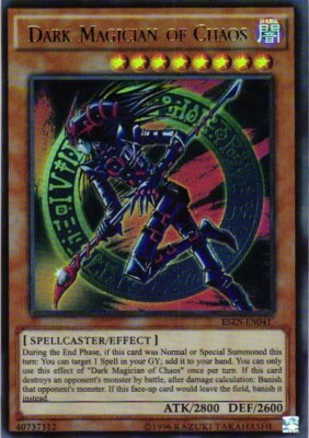 DARK MAGICIAN OF CHAOS HOLO YuGiOh YU GI OH Custom Anime Collectible Card-image