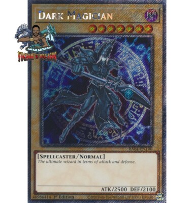 Yugioh! 1x Dark Magician (6th artwork) RA04-EN106 Platinum Secret Rare 1st Ed NM-image