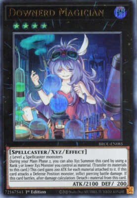 Yu-Gi-Oh! Downerd Magician 1st Ed. BROL-EN085 Ultra Rare NM/LP x1-image