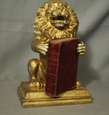 1846 little miniature antique old red Leather Poetry Book The Course of Time-image
