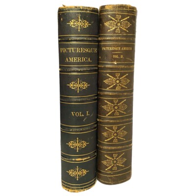 Assembled Antique Set 2 Vols: Picturesque America by Ed. William Cullen Bryant-image
