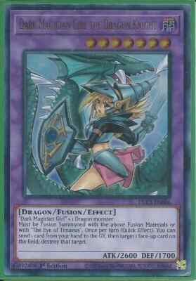 Yugioh - Dark Magician Girl the Dragon Knight - 1st Edition Ultra Rare Holo Card-image