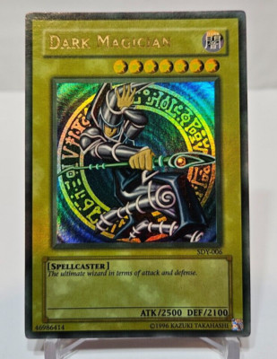 Dark Magician SDY-006 Ultra Rare Unlimited WAVY & FADED FRONT & BACK Yugioh 5233-image