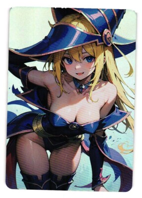 DARK MAGICIAN GIRL YU-GI-OH DOUBLE SIDED Holo CCG Anime Custom Card-image